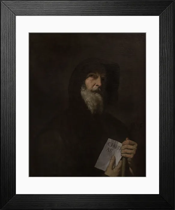 Framed Print : Saint Francis of Paola by Jusepe de Ribera Framed Print : Saint Francis of Paola by Jusepe de Ribera