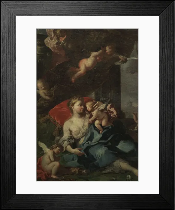 Framed Print : Allegory of Love. Attributed to Filippo Falciatore Framed Print : Allegory of Love. Attributed to Filippo Falciatore