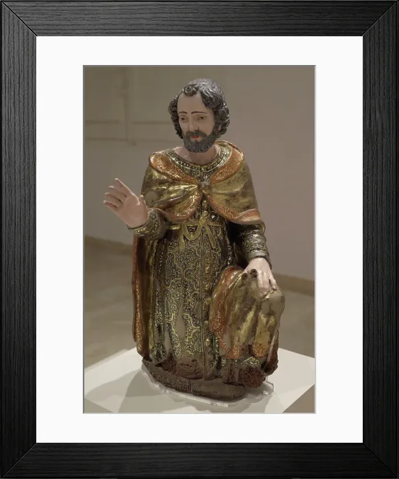 Framed Print : Saint Joseph. Unknown Neapolitan artist. 17th century Framed Print : Saint Joseph. Unknown Neapolitan artist. 17th century