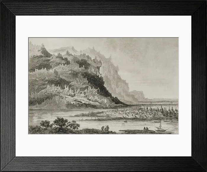 Framed Print : Russia, Siberia. Yakutsk. Engraving, 19th century Framed Print : Russia, Siberia. Yakutsk. Engraving, 19th century