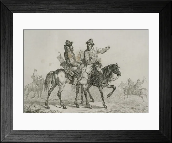Framed Print : Tatar Knights. Engraving, 19th century Framed Print : Tatar Knights. Engraving, 19th century
