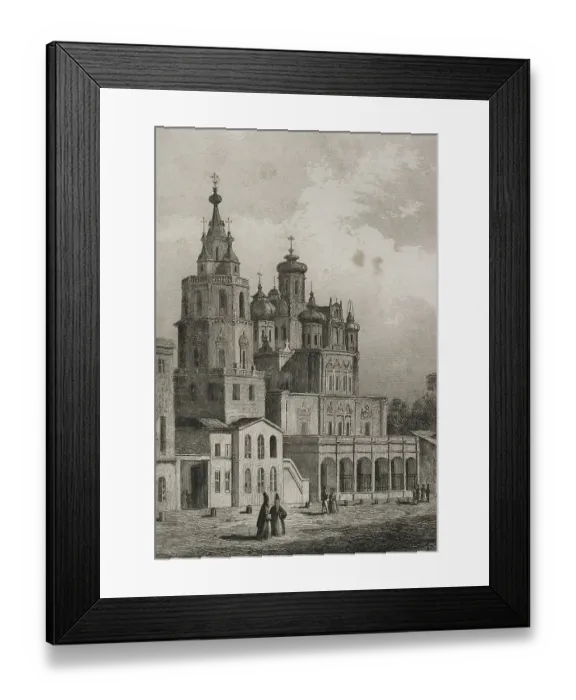 Framed Print : Russia, Moscow. Assumption Church in Pokrovka Street