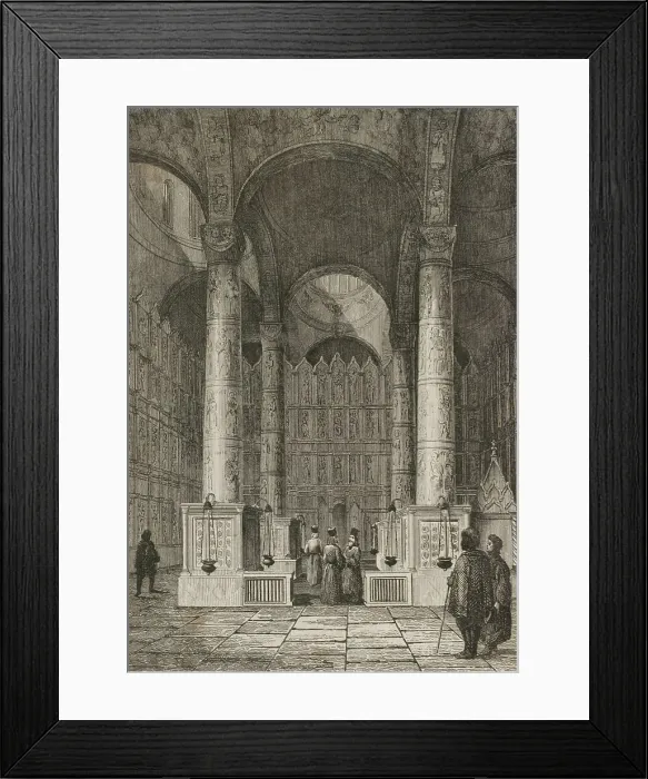 Framed Print : Russia, Moscow. Assumption Monastery. Interior view Framed Print : Russia, Moscow. Assumption Monastery. Interior view