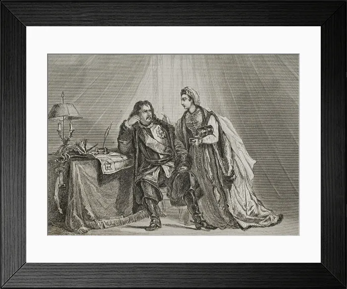 Framed Print : Catherine the Great suggests Peter III surrender with Turks Framed Print : Catherine the Great suggests Peter III surrender with Turks
