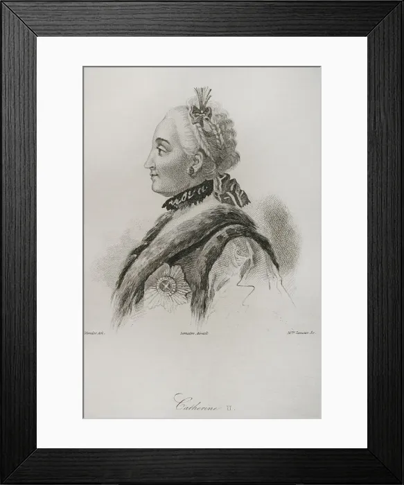 Framed Print : Catherine the Great or Catherine II (1729-1796) Framed Print : Catherine the Great or Catherine II (1729-1796)