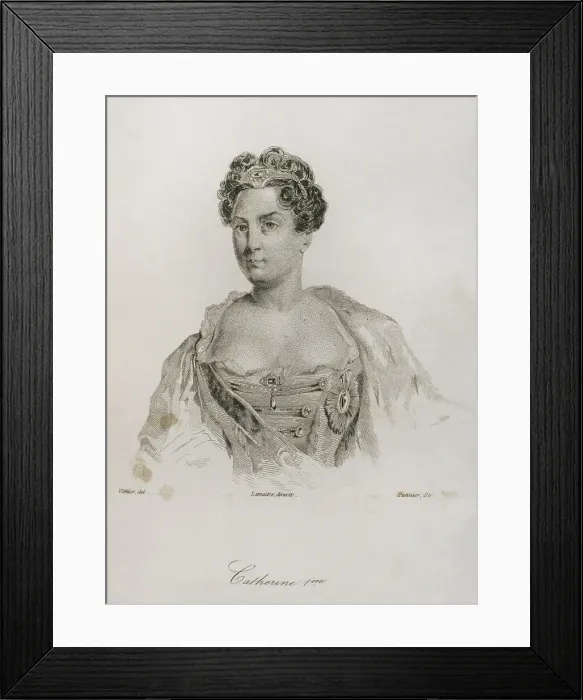 Framed Print : Catherine I of Russia (1684-1727) Framed Print : Catherine I of Russia (1684-1727)