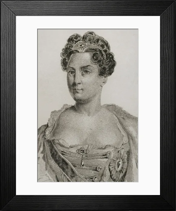 Framed Print : Catherine I of Russia (1684-1727) Framed Print : Catherine I of Russia (1684-1727)