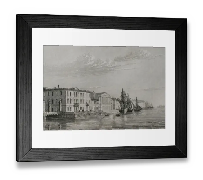Framed Print : Saint Petersburg. The English Embankment or English Quay Framed Print : Saint Petersburg. The English Embankment or English Quay