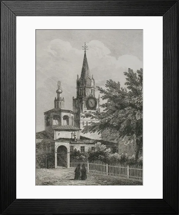 Framed Print : Russia. Moscow. The Ascension Convent. Engraving Framed Print : Russia. Moscow. The Ascension Convent. Engraving