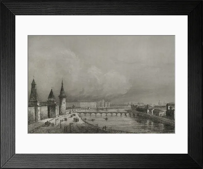 Framed Print : Russia, Moscow. View of the Foundling Home or Orphanage