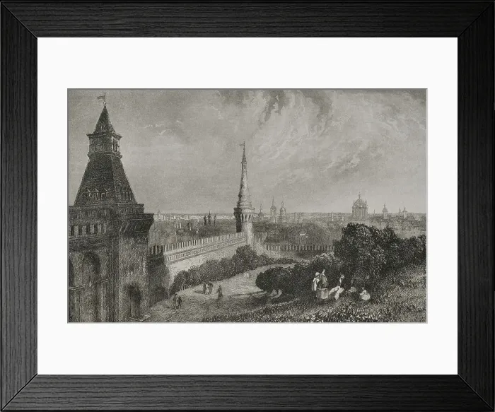 Framed Print : Moscow. View of the city from the esplanade of the Kremlin Framed Print : Moscow. View of the city from the esplanade of the Kremlin