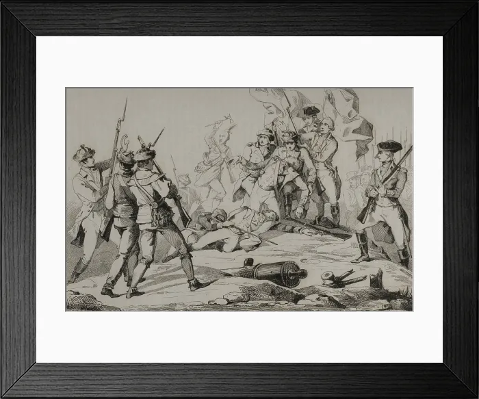 Framed Print : Death of General Richard Montgomery - Battle of Quebec Framed Print : Death of General Richard Montgomery - Battle of Quebec