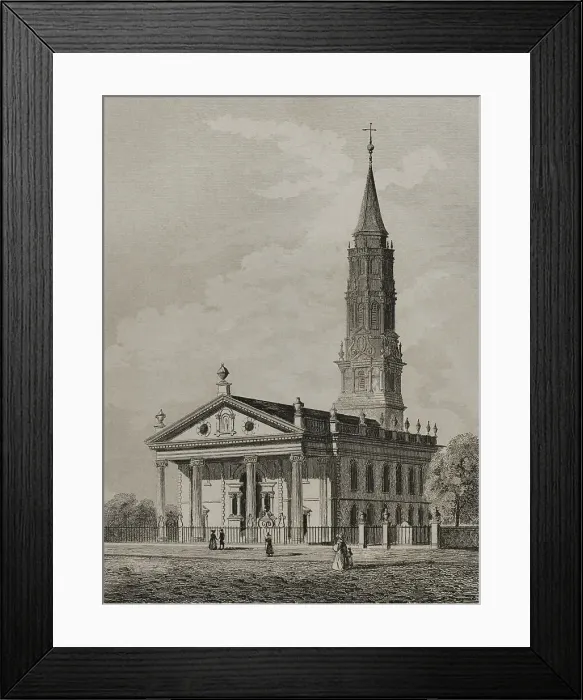 Framed Print : New York. St. Paul's Chapel in Manhattan Framed Print : New York. St. Paul's Chapel in Manhattan