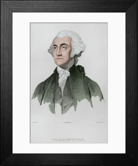 Framed Print : George Washington (1732-1799). First president of the USA Framed Print : George Washington (1732-1799). First president of the USA