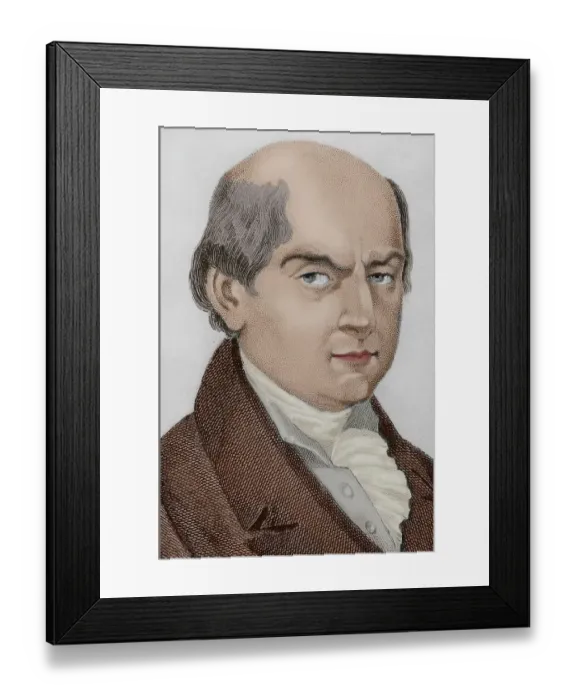 Framed Print : John Adams (1735-1826). Second president of the USA
