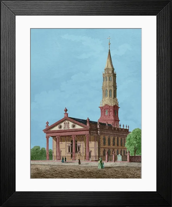 Framed Print : New York. St. Paul's Chapel in Manhattan