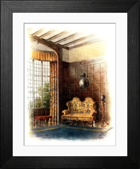 Framed Print : William and Mary Settee Framed Print : William and Mary Settee