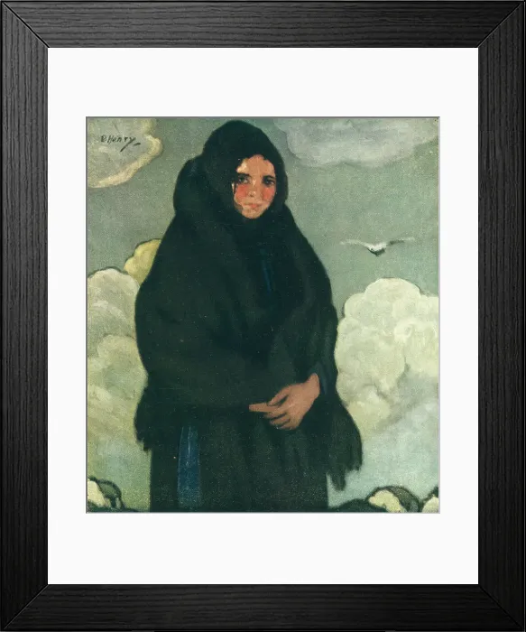 Framed Print : The Black Shawl Framed Print : The Black Shawl