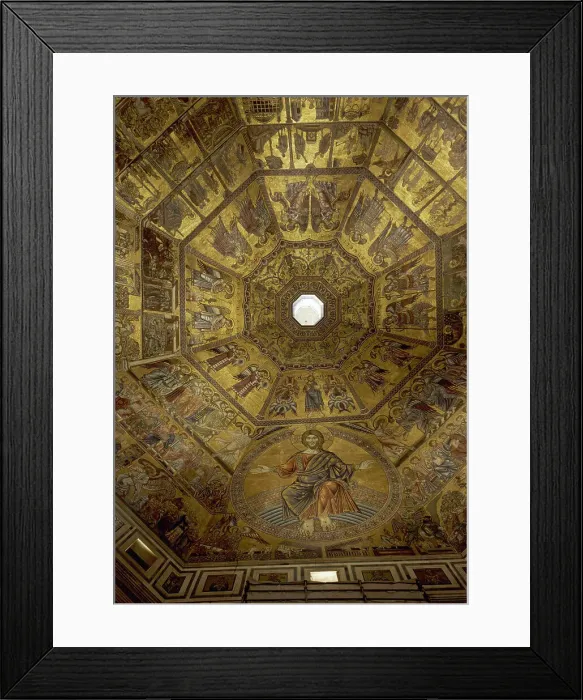 Framed Print : Italy, Florence. Baptistry of San Giovanni. Ceiling mosaic Framed Print : Italy, Florence. Baptistry of San Giovanni. Ceiling mosaic