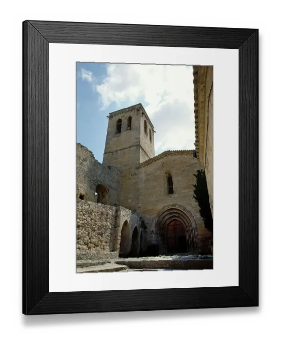 Framed Print : Spain, Catalonia, Guimera . The parish church of St. Mary Framed Print : Spain, Catalonia, Guimera . The parish church of St. Mary