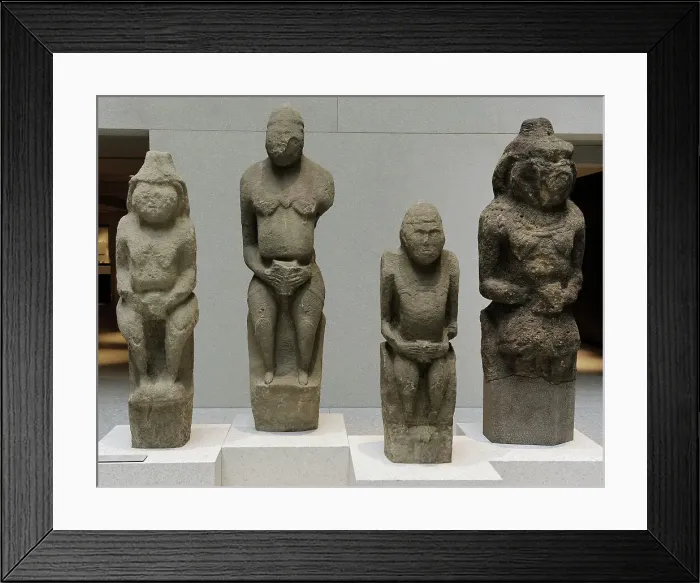 Framed Print : Cuman statues from Ukraine. Neues Museum. Berlin, Germany Framed Print : Cuman statues from Ukraine. Neues Museum. Berlin, Germany