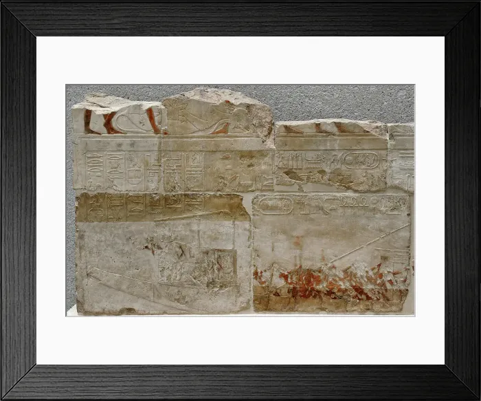 Framed Print : Boat trip of the royal couple. New Kingdom. 18th Dynasty Framed Print : Boat trip of the royal couple. New Kingdom. 18th Dynasty