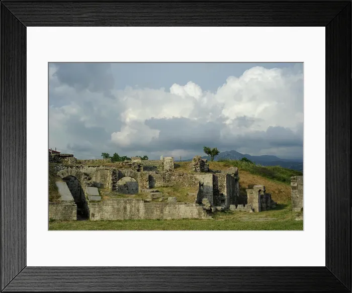 Framed Print : Croatia, Solin. City of Salona. Ruins of the amphitheatre Framed Print : Croatia, Solin. City of Salona. Ruins of the amphitheatre