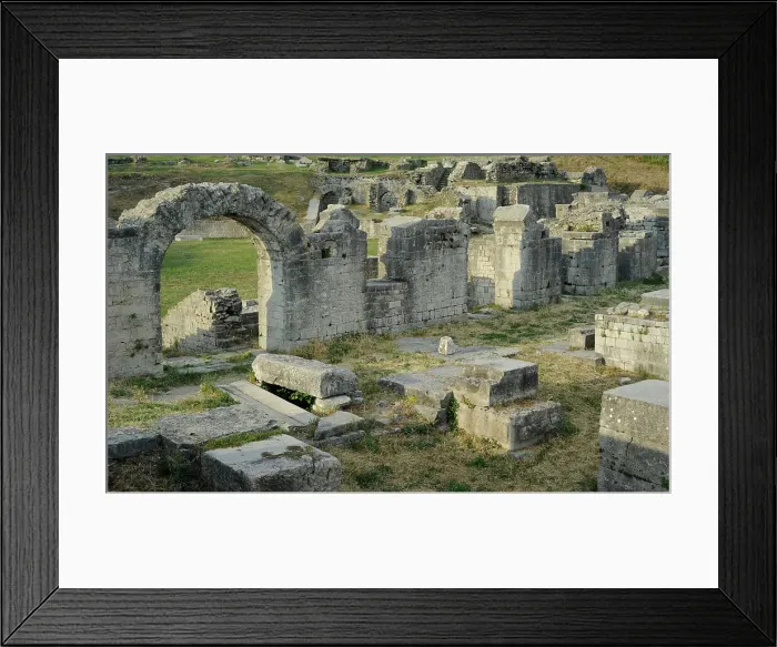 Framed Print : Croatia, Solin. City of Salona. Ruins of the amphitheatre Framed Print : Croatia, Solin. City of Salona. Ruins of the amphitheatre