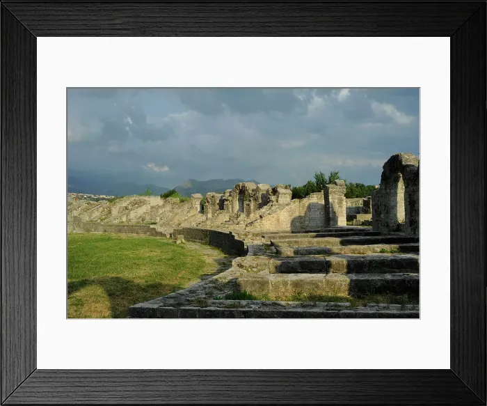 Framed Print : Croatia, Solin. City of Salona. Ruins of the amphitheatre Framed Print : Croatia, Solin. City of Salona. Ruins of the amphitheatre