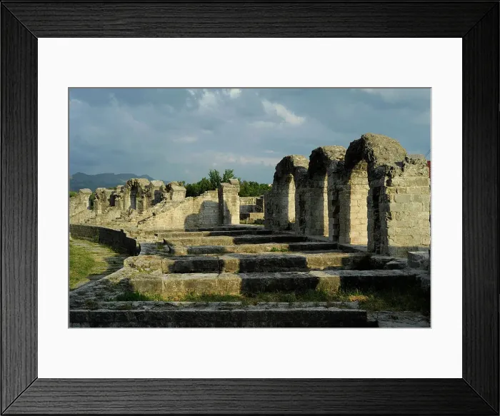 Framed Print : Croatia, Solin. City of Salona. Ruins of the amphitheatre Framed Print : Croatia, Solin. City of Salona. Ruins of the amphitheatre