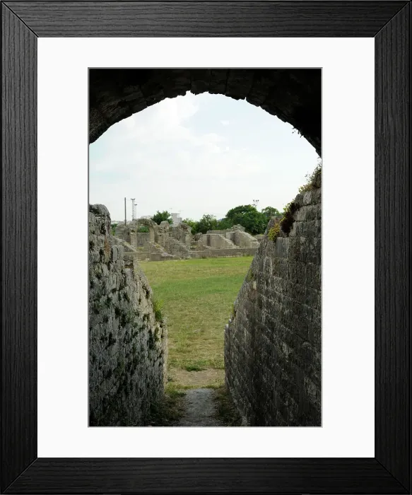 Framed Print : Croatia, Solin. City of Salona. Ruins of the amphitheatre Framed Print : Croatia, Solin. City of Salona. Ruins of the amphitheatre