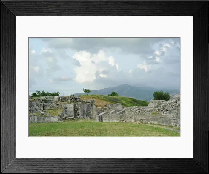 Framed Print : Croatia, Solin. City of Salona. Ruins of the amphitheatre Framed Print : Croatia, Solin. City of Salona. Ruins of the amphitheatre