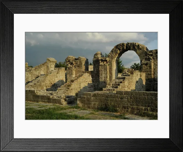 Framed Print : Croatia, Solin. City of Salona. Ruins of the amphitheatre Framed Print : Croatia, Solin. City of Salona. Ruins of the amphitheatre