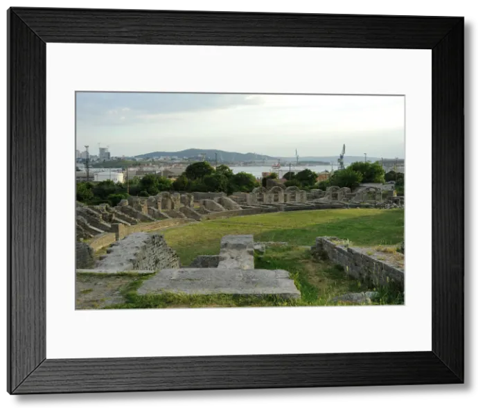 Framed Print : Croatia, Solin. City of Salona. The amphitheatre ruins Framed Print : Croatia, Solin. City of Salona. The amphitheatre ruins
