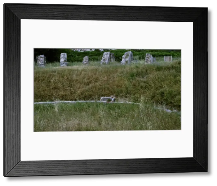 Framed Print : Croatia, Solin. Ancient city of Salona. Archaeological ruins Framed Print : Croatia, Solin. Ancient city of Salona. Archaeological ruins