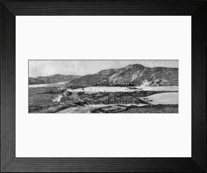 Framed Print : The partition of China. Panoramic view of Port Arthur Framed Print : The partition of China. Panoramic view of Port Arthur
