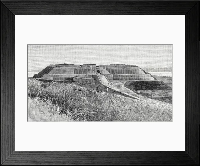 Framed Print : China, Talien-wan Fort, in the homonymous bay. Engraving Framed Print : China, Talien-wan Fort, in the homonymous bay. Engraving