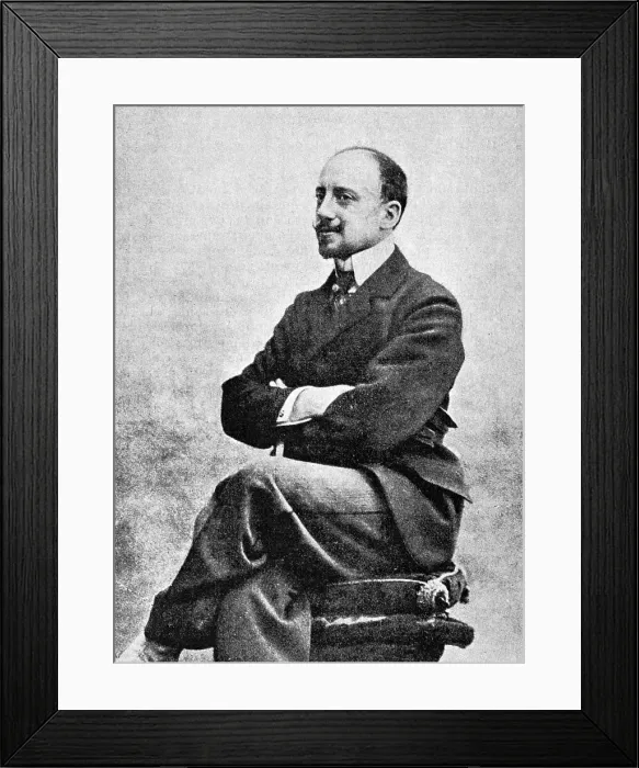 Framed Print : Gabriele D'Annunzio (1863-1938). Italian poet Framed Print : Gabriele D'Annunzio (1863-1938). Italian poet