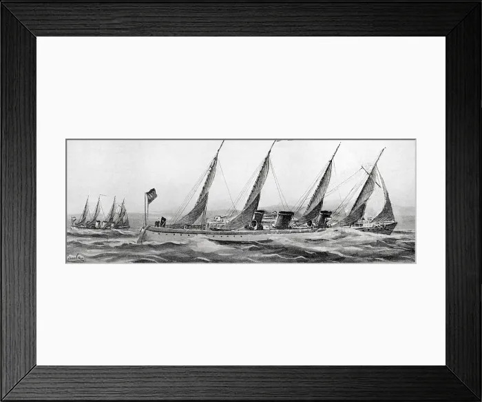 Framed Print : Spanish-American War. Spanish torpedo boats on way to Cuba Framed Print : Spanish-American War. Spanish torpedo boats on way to Cuba