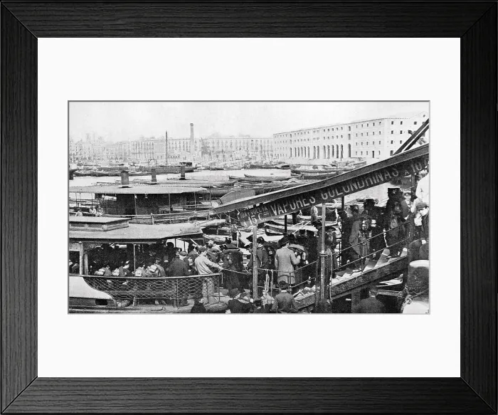 Framed Print : Boarding of the military battalions Luchana and Mallorca Framed Print : Boarding of the military battalions Luchana and Mallorca