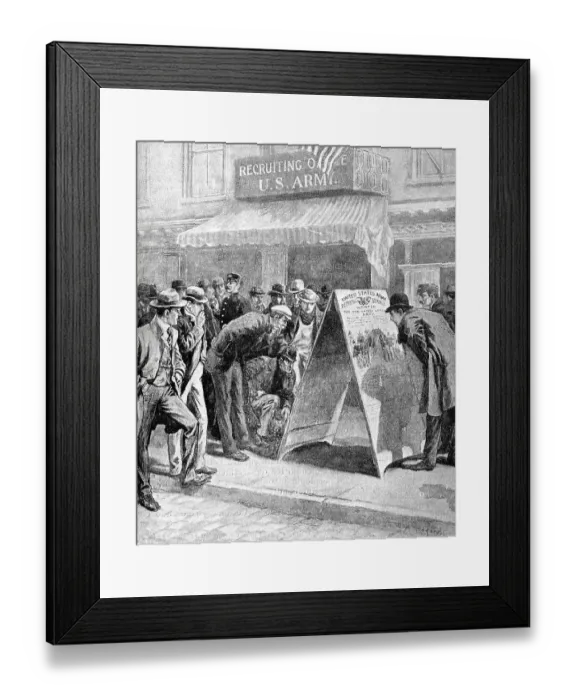 Framed Print : Spanish-American War (1898) Framed Print : Spanish-American War (1898)