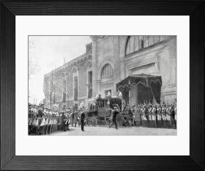 Framed Print : Madrid, Opening of the Parliament in the Senate Framed Print : Madrid, Opening of the Parliament in the Senate