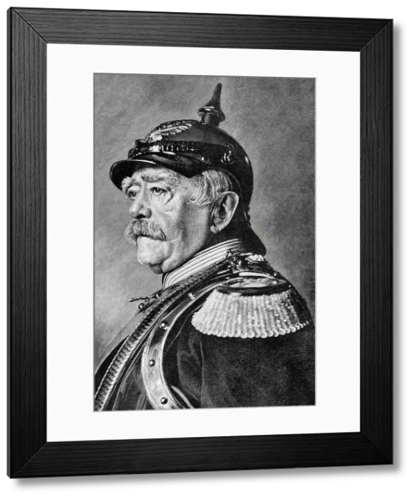 Framed Print : Otto von Bismarck (1815-1898). German statesman, politician Framed Print : Otto von Bismarck (1815-1898). German statesman, politician