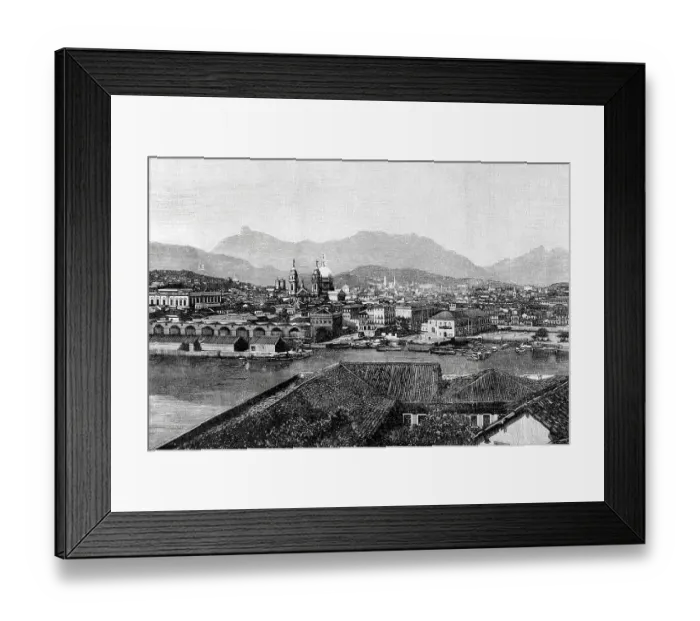 Framed Print : Brazil, Rio de Janeiro. Panoramic view from the roadstead Framed Print : Brazil, Rio de Janeiro. Panoramic view from the roadstead