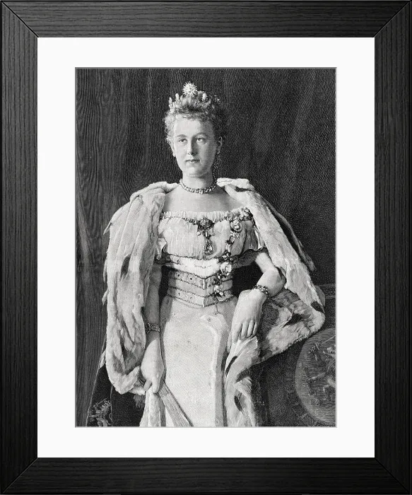 Framed Print : Queen Wilhelmina of the Netherlands (1880-1962) Framed Print : Queen Wilhelmina of the Netherlands (1880-1962)