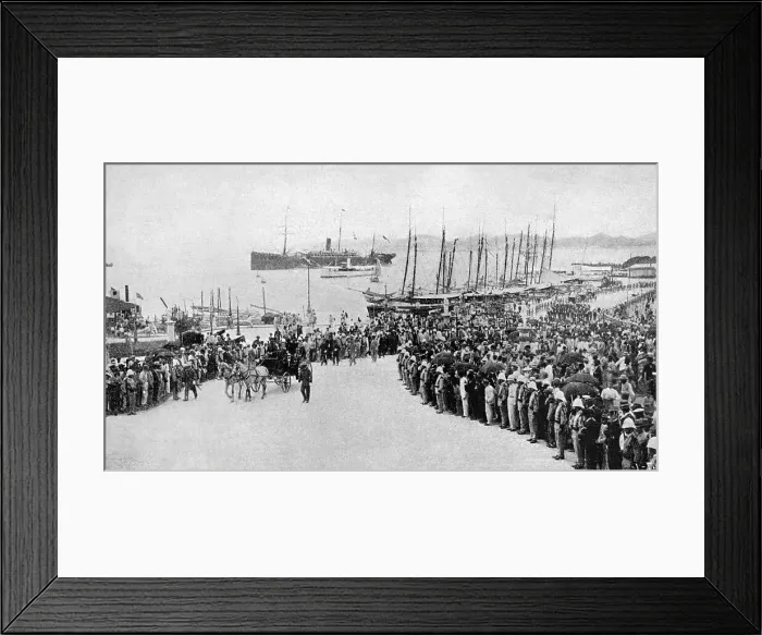 Framed Print : San Juan, Puerto Rico. Disembarkation of the governor Framed Print : San Juan, Puerto Rico. Disembarkation of the governor