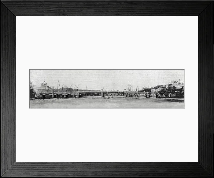 Framed Print : Philippines. Manila. Bridge of Spain over the Pasig River Framed Print : Philippines. Manila. Bridge of Spain over the Pasig River
