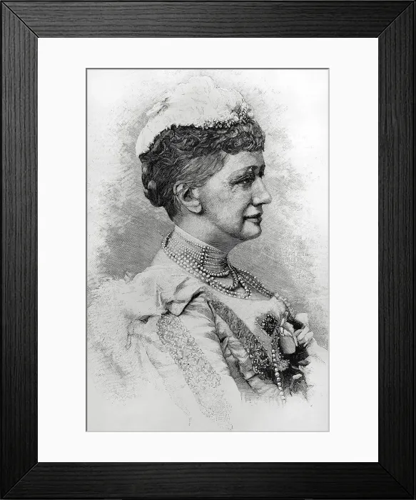 Framed Print : Louise of Hesse-Kassel (1817-1898). Queen consort of Denmark Framed Print : Louise of Hesse-Kassel (1817-1898). Queen consort of Denmark