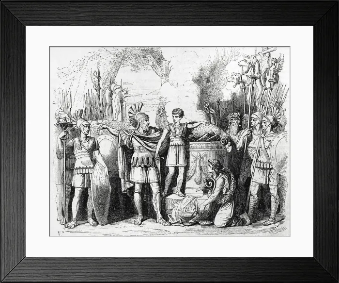 Framed Print : Hannibal Barca (247-183 BC). Carthaginian general Framed Print : Hannibal Barca (247-183 BC). Carthaginian general