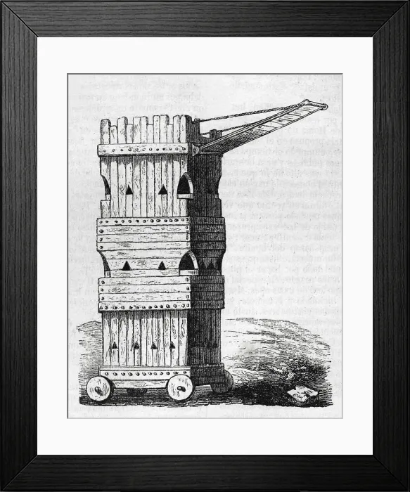 Framed Print : Siete tower or breaching tower. Siege engine Framed Print : Siete tower or breaching tower. Siege engine